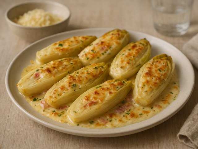 Belgian Endive Au Gratin