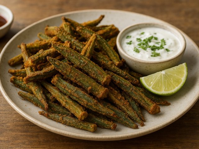 Bhindi Kurkuri (Crispy Indian-Style Fried Okra)