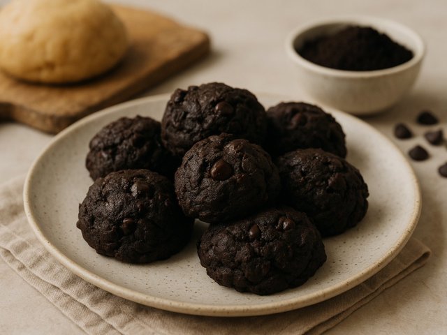 Black Cocoa Cookie Dough