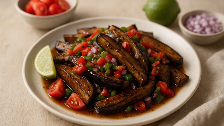 Black Pepper & SOY Aubergines