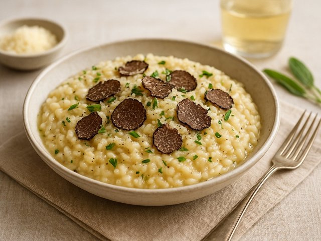 Black Truffle, SAGE And Pecorino Risotto
