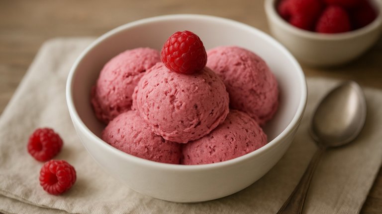 Blackberry Or Raspberry Ice Cream