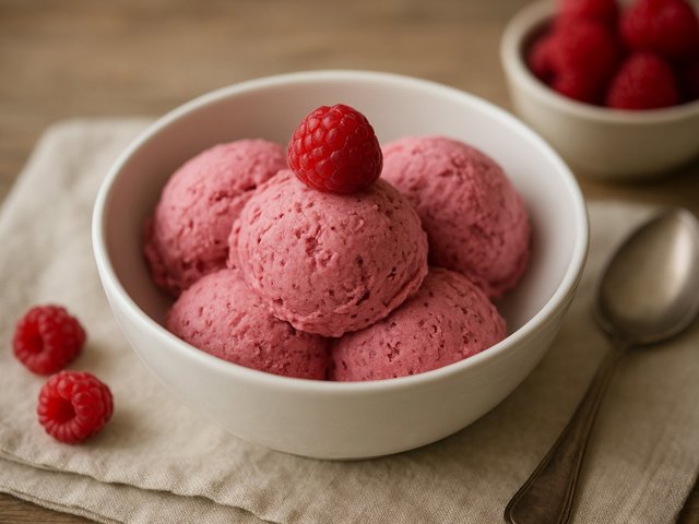 Blackberry Or Raspberry Ice Cream