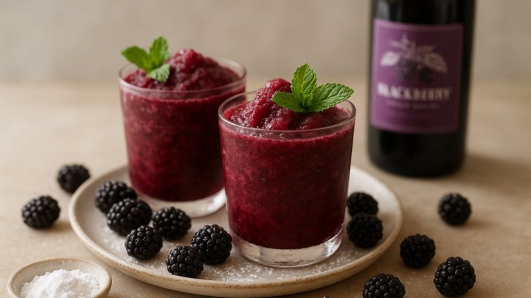 Blackberry Wine Slushies