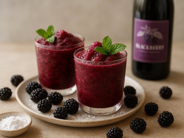 Blackberry Wine Slushies