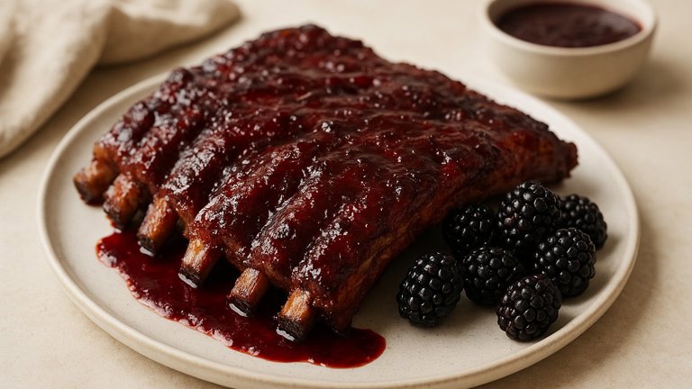 Blackberry-Glazed Ribs