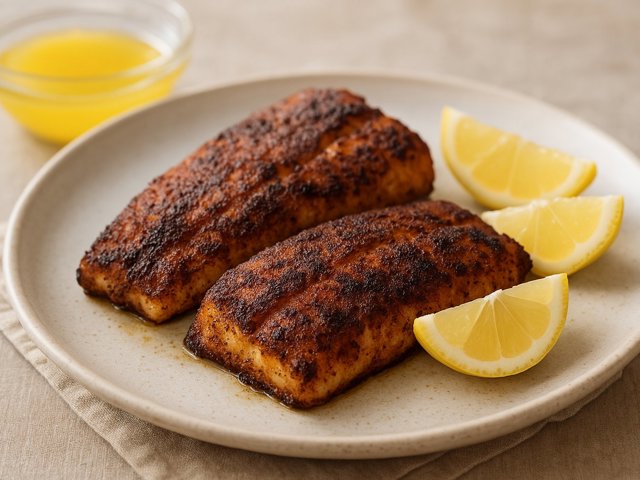 Blackened Fish Steaks Or Fillets