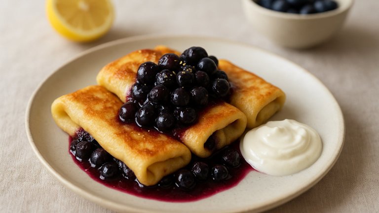 Blueberry Blintzes