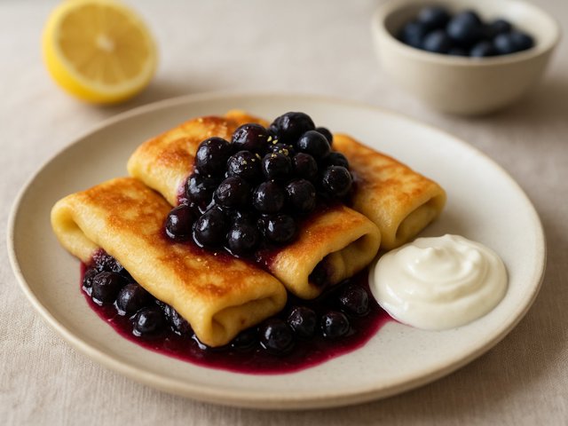 Blueberry Blintzes