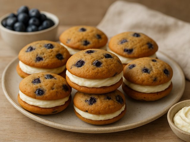 Blueberry Whoopie Pies
