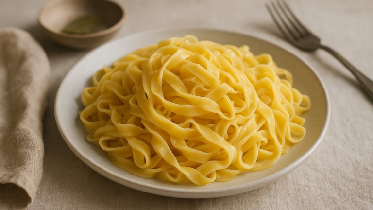 Boiled Pasta Or Egg Noodles
