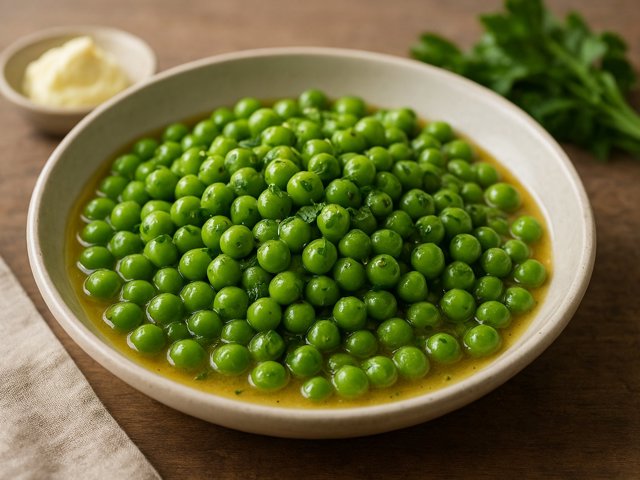 Braised Garden Peas