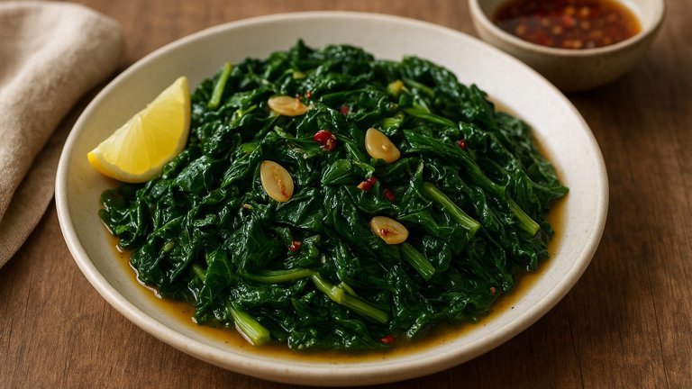 Braised Greens With Garlic