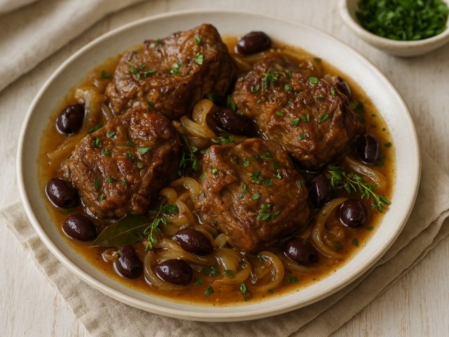 Braised Lamb Shoulder Or Neck Chops