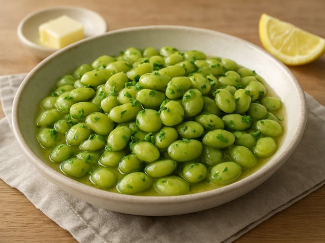 Braised Lima Beans