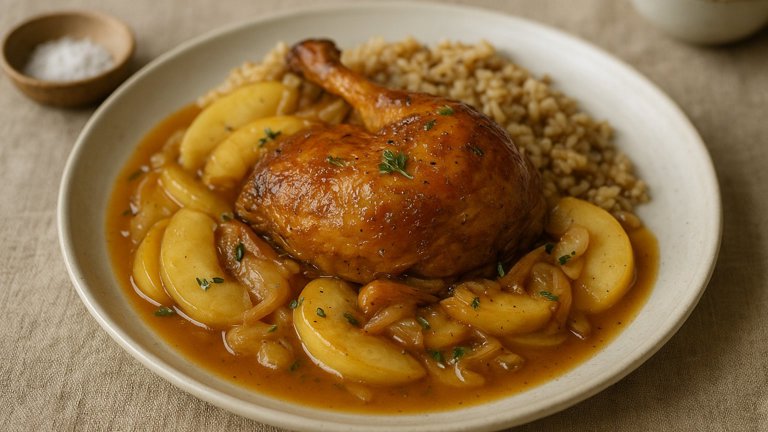 Braised Pheasant WITH Apples