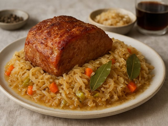 Braised Pork With Sauerkraut