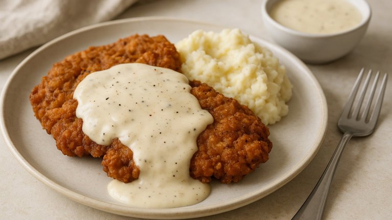 Brian’s Chicken Fried Steak WITH Country Gravy
