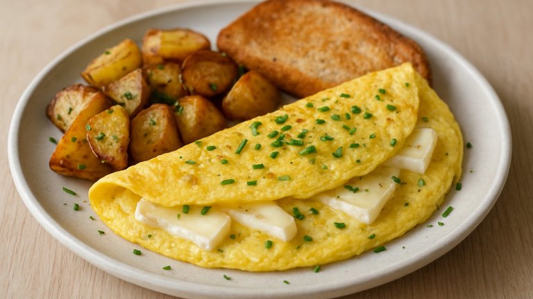 BRIE AND Chive Omelet