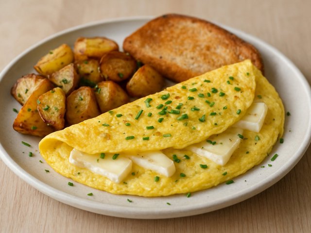BRIE AND Chive Omelet
