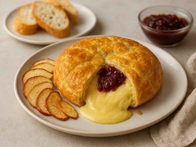 Brie Baked In Pastry