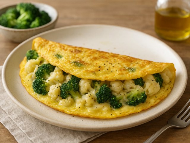 Broccoli & Cauliflower Omelets