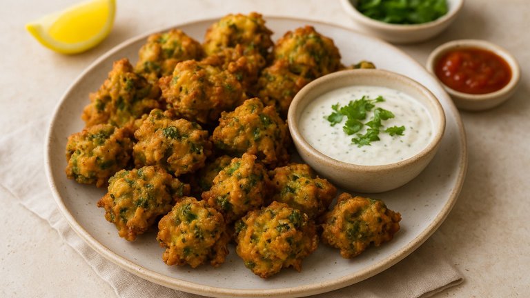 Broccoli & Coconut Bhajis