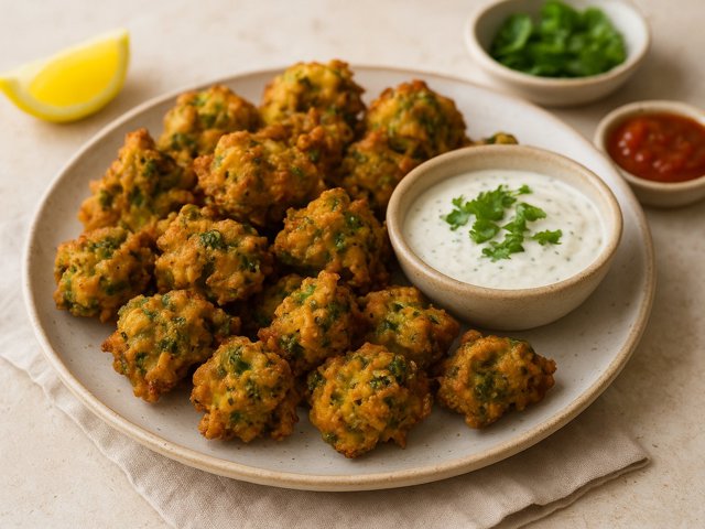 Broccoli & Coconut Bhajis