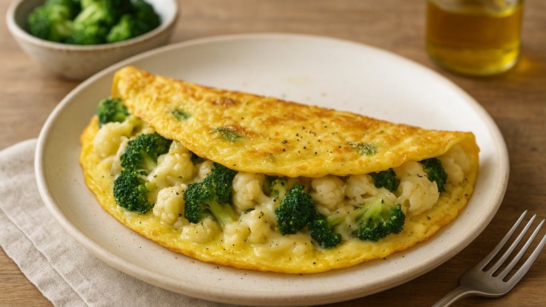 Broccoli & Cauliflower Omelets