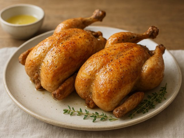 Broiled Cornish Hens