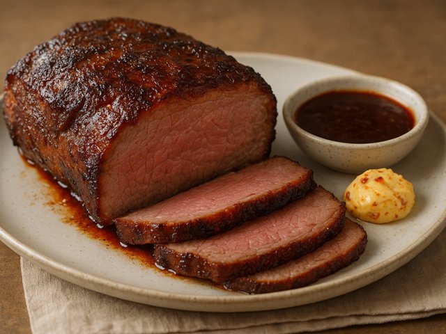 Buffalo Roast With Bourbon-Molasses Glaze