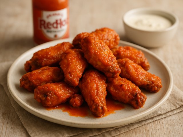 Buffalo-Style Grill-Fried Chicken Wings
