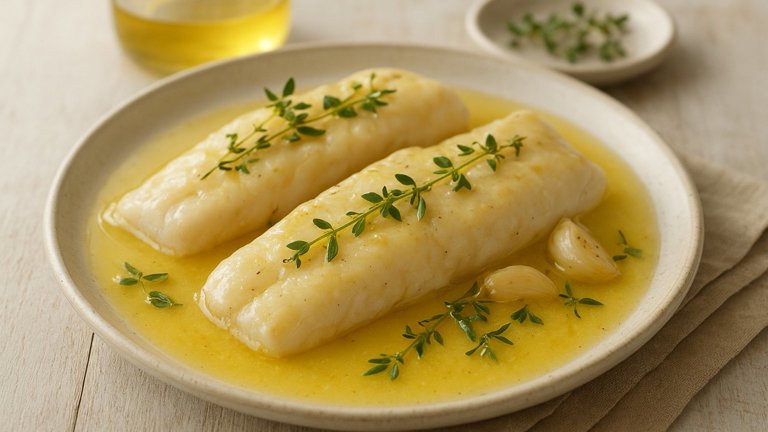Butter- Or Olive Oil-Poached Fish