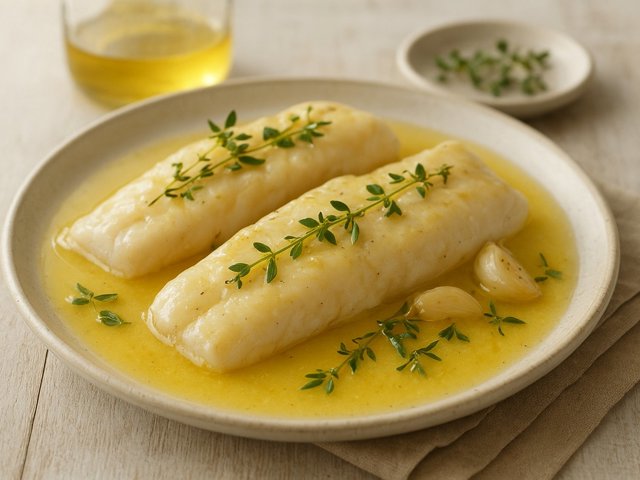 Butter- Or Olive Oil-Poached Fish