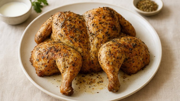 Butterflied Herb-Roasted Chicken