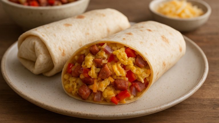 Cajun Breakfast Burritos