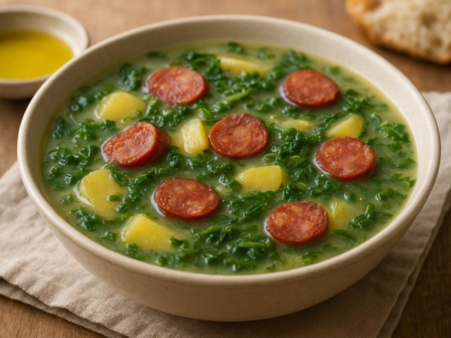Caldo Verde (Portuguese Greens Soup)