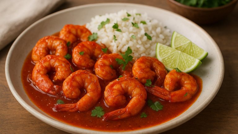 Camarones à la Diabla (Spicy Simmered Shrimp)