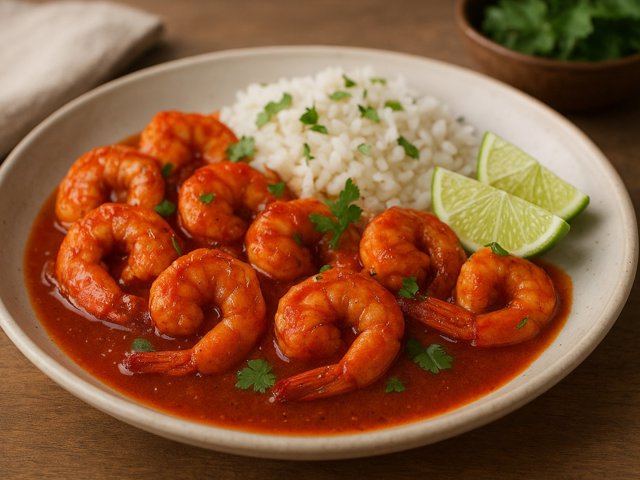 Camarones à la Diabla (Spicy Simmered Shrimp)
