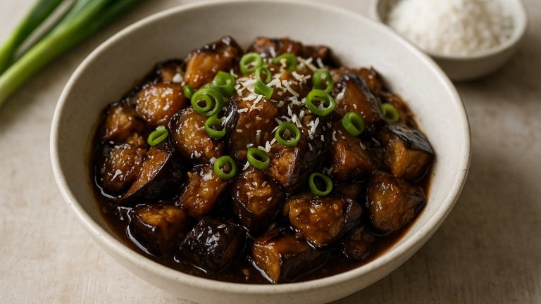 Cambodian Ginger & Coconut Aubergines