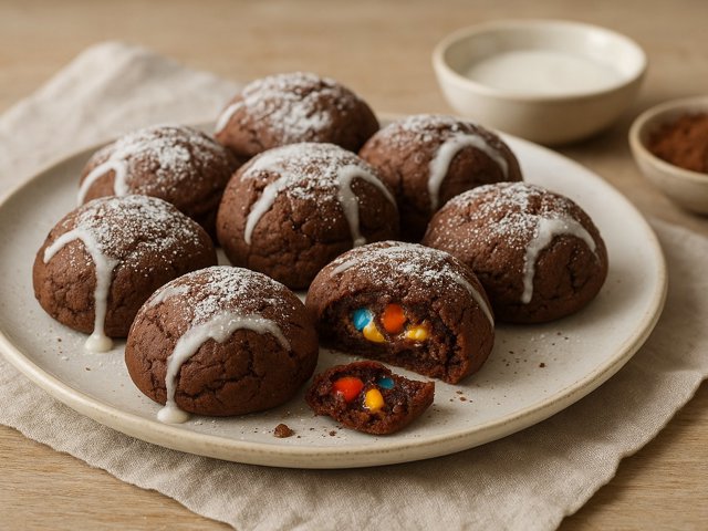 Candy-Filled Chocolate Drops