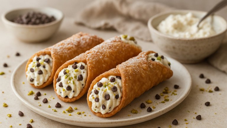 Cannoli WITH Chocolate CHIP Ricotta Filling