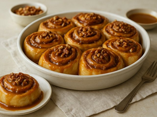Caramel Pecan Cinnamon Rolls