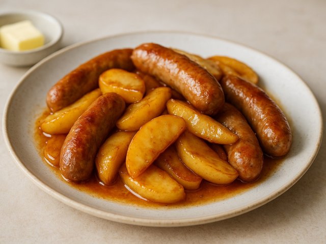 Caramelized Apples And Sausage
