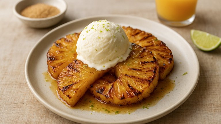 Caramelized Grilled Pineapple
