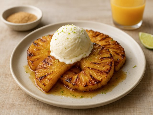 Caramelized Grilled Pineapple