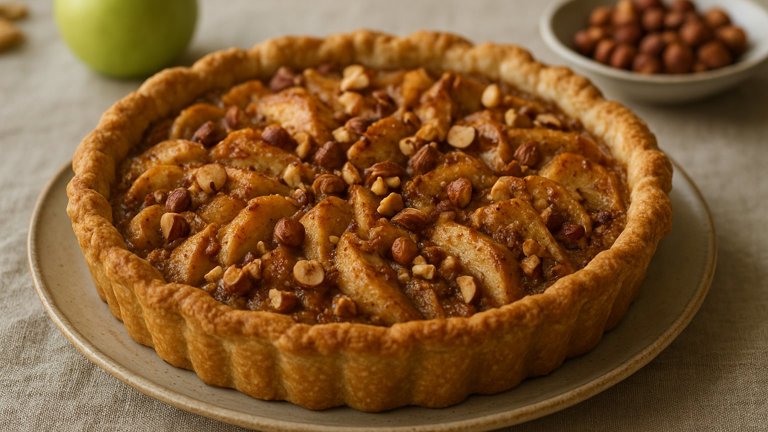 Cardamom Apple PIE WITH Hazelnuts