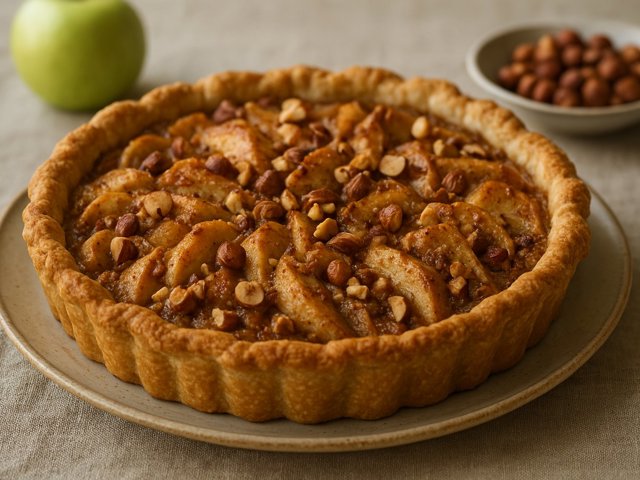 Cardamom Apple PIE WITH Hazelnuts