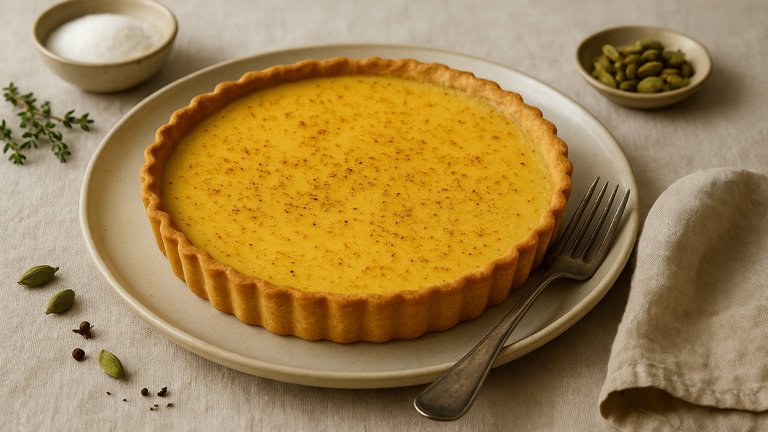 Cardamom Custard TART