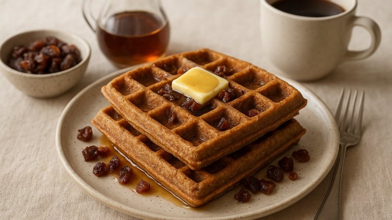 Cardamom-Date Waffles